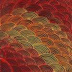 Reanne Nampijinpa Brown, "Ngapa Jukurrpa (Water Dreaming) - Mikanji", Acrylic on Linen, 30x30cm, NG7140