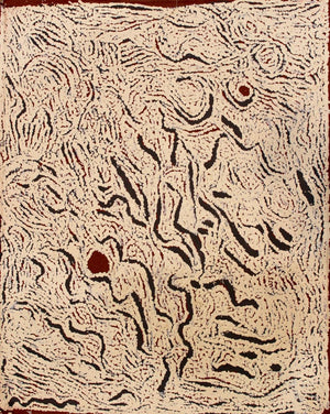 
                
                    Load image into Gallery viewer, Nyurapayia Nampitjinpa (aka Mrs Bennett), &amp;quot;Untitled&amp;quot;, Acrylic on Linen, 71x56cm, NG3001
                
            